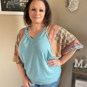 Boho Dolman Sleeve Top